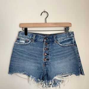 Abercrombie & Fitch Natural Rise Denim Jean Shorts